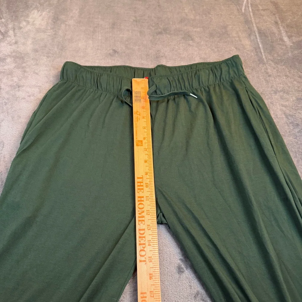 Galaxy by Harvic Lounge Pants Mens Extra Large Green Elastic Waist Pockets - Picture 9 of 10